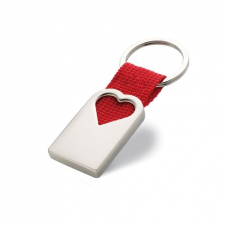 Porte clef coeur en métal