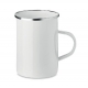 Metal mug with enamel layer SILVER