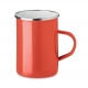 Metal mug with enamel layer SILVER