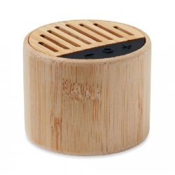 Round bamboo wireless speaker ROUND LUX