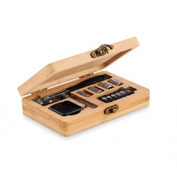 13 piece tool set, bamboo case FUROBAM