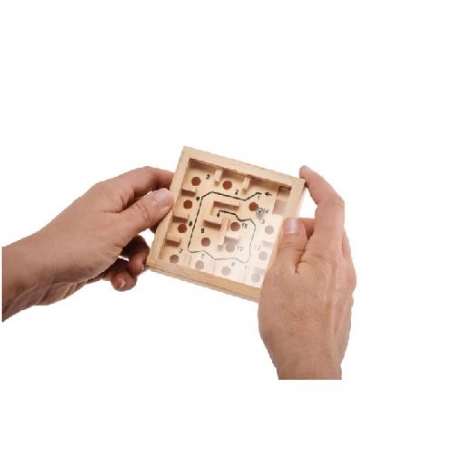 Pine wooden labyrinth game ZUKY